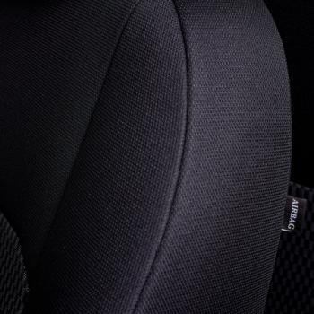 7 299 р. Комплект чехлов для сидений (ЦЗС Жаккард) Дублин Lord Autofashion  Daewoo Nexia  дорестайлинг (1995-2008) (черный, вставка Прямоугольник черная)  с доставкой в г. Кемерово. Увеличить фотографию 4