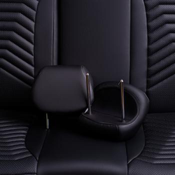 24 649 р. Комплект чехлов для сидений (к. Trend Spor Орегон) БАЙРОН ст ПРЕЗИДЕНТ Lord Autofashion  Ford Focus  3 (2010-2019) универсал дорестайлинг, хэтчбэк дорестайлинг, седан дорестайлинг, седан рестайлинг, универсал рестайлинг, хэтчбэк рестайлинг (черный, вставка черная, строчка бежевая)  с доставкой в г. Кемерово. Увеличить фотографию 7