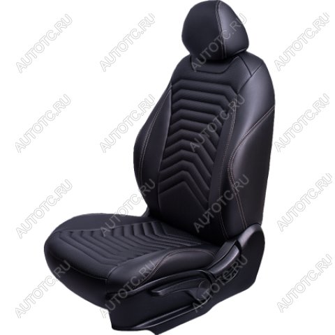 24 649 р. Комплект чехлов для сидений (к. Trend Spor Орегон) БАЙРОН ст ПРЕЗИДЕНТ Lord Autofashion  Ford Focus  3 (2010-2019) универсал дорестайлинг, хэтчбэк дорестайлинг, седан дорестайлинг, седан рестайлинг, универсал рестайлинг, хэтчбэк рестайлинг (черный, вставка черная, строчка бежевая)  с доставкой в г. Кемерово