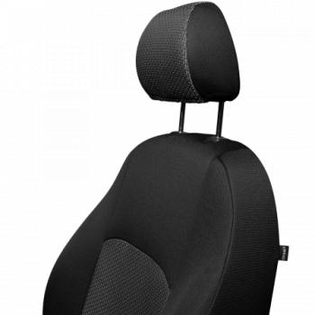 4 649 р. Комплект чехлов для сидений (РЗС 60/40 3Г Жаккард) ДУБЛИН Lord Autofashion Geely Coolray SX11 дорестайлинг (2018-2023) (черный, вставка Зигзаг серая)  с доставкой в г. Кемерово. Увеличить фотографию 7