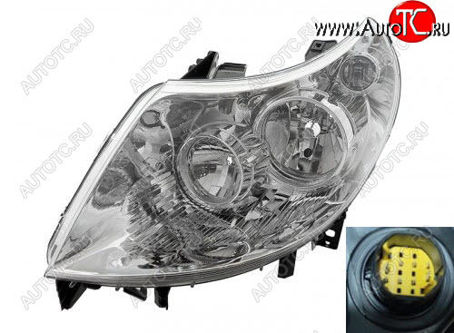 9 599 р. Левая фара (c электрокорректором) DEPO Peugeot Boxer 250 (2006-2014)  с доставкой в г. Кемерово