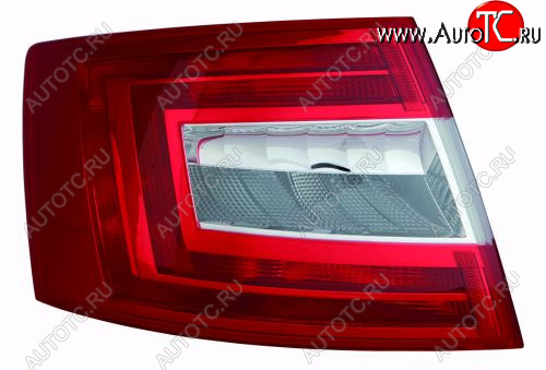 5 549 р. Левый фонарь DEPO  Skoda Octavia  A7 (2012-2017) дорестайлинг лифтбэк  с доставкой в г. Кемерово