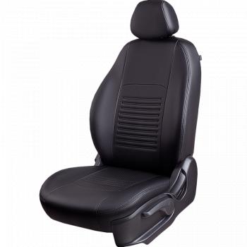 9 899 р. Чехлы для сидений (РЗС60/4, Экокожа Илана+Орегон) ТУРИН Lord Auto  Geely GC6 (2014-2017) (черный)  с доставкой в г. Кемерово. Увеличить фотографию 2