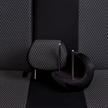 7 849 р. Комплект чехлов для сидений (ЦЗС Жаккард) Дублин Lord Autofashion  Лада нива 4х4  2131 (2019-2025) 5 дв. 1-ый рестайлинг, Урбан 5 дв. рестайлинг, (Legend) 5 дв. 2-ой рестайлинг (черный, вставка Прямоугольник черная)  с доставкой в г. Кемерово. Увеличить фотографию 6