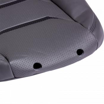 11 899 р. Комплект чехлов для сидений (ЦЗС 3Г Орегон) ТУРИН-2 Lord Autofashion  Nissan Almera  G15 (2012-2019) седан (серый, вставка серая+черная, строчка серая)  с доставкой в г. Кемерово. Увеличить фотографию 6