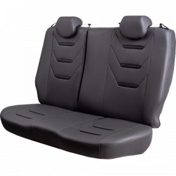 11 899 р. Комплект чехлов для сидений (ЦЗС 3Г Орегон) ТУРИН-2 Lord Autofashion  Nissan Almera  G15 (2012-2019) седан (серый, вставка серая+черная, строчка серая)  с доставкой в г. Кемерово. Увеличить фотографию 7