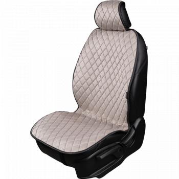 2 699 р. Накидка (2 места Хами) АЛЯСКА ст РОМБ Lord Autofashion   (светло-серая, строчка сераяя)  с доставкой в г. Кемерово. Увеличить фотографию 2