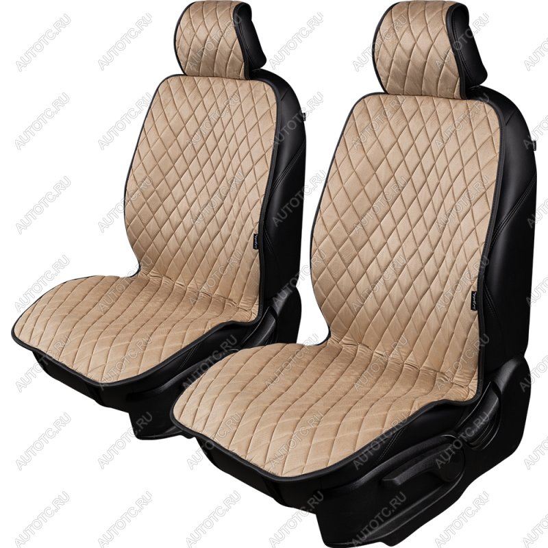 2 699 р.  Накидка (2 места Хами) АЛЯСКА ст РОМБ Lord Autofashion   (темно-бежевый, строчка бежевая)  с доставкой в г. Кемерово