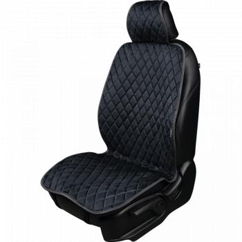 1 879 р. Накидка (2 места Хами) АЛЯСКА ст РОМБ Lord Autofashion   (черный, строчка синяя)  с доставкой в г. Кемерово. Увеличить фотографию 2
