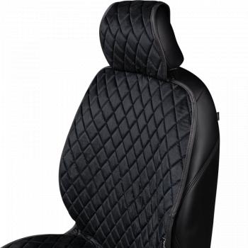 1 879 р. Накидка (2 места Хами) АЛЯСКА ст РОМБ Lord Autofashion   (черный, строчка черная)  с доставкой в г. Кемерово. Увеличить фотографию 3