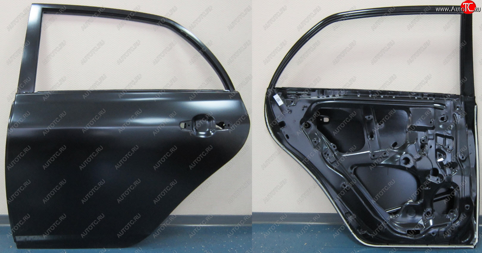 12 799 р. Левая дверь задняя BodyParts  Toyota Corolla  E150 (2006-2010) седан дорестайлинг (Неокрашенная)  с доставкой в г. Кемерово