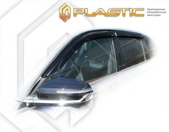 2 259 р. Дефлектора окон CA-Plastic  Geely Monjaro (2022-2025) (серия Сlassic полупрозрачный, без хром. молдинга)  с доставкой в г. Кемерово. Увеличить фотографию 2