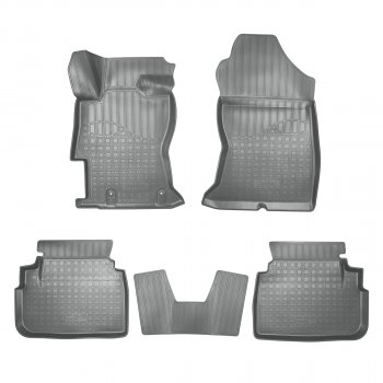Коврики салонные 3D Norplast Subaru XV  GP/G33 (2016-2017) рестайлинг (серый)