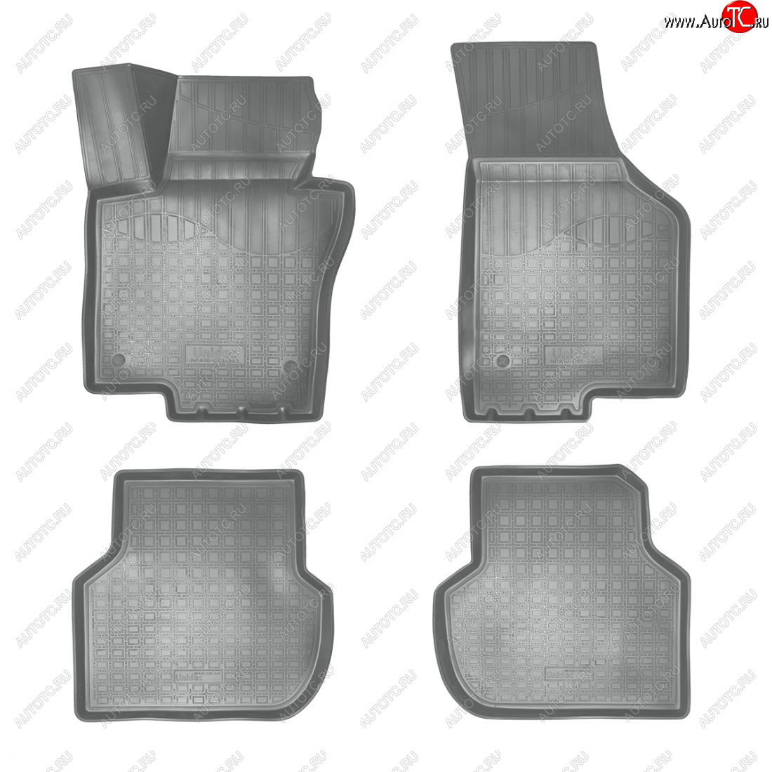 3 389 р. Коврики салонные 3D Norplast  Volkswagen Jetta  A6 (2015-2018) седан рестайлинг (серый)  с доставкой в г. Кемерово
