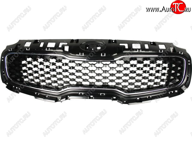 4 199 р. Решетка радиатора (пр-во Китай) BODYPARTS  KIA Sportage  4 QL (2016-2018) дорестайлинг (молдинг хром)  с доставкой в г. Кемерово