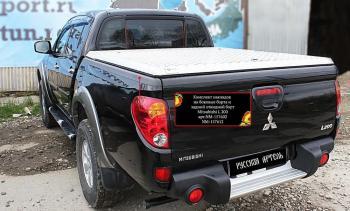 Комплект накладок на боковые борта и задний откидной борт Русская Артель Mitsubishi L200  4 (2013-2016)  рестайлинг (со скотчем 3М)