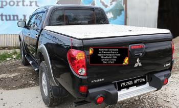 Комплект накладок на боковые борта и задний откидной борт Русская Артель Mitsubishi L200  4 (2013-2016)  рестайлинг (без скотча)