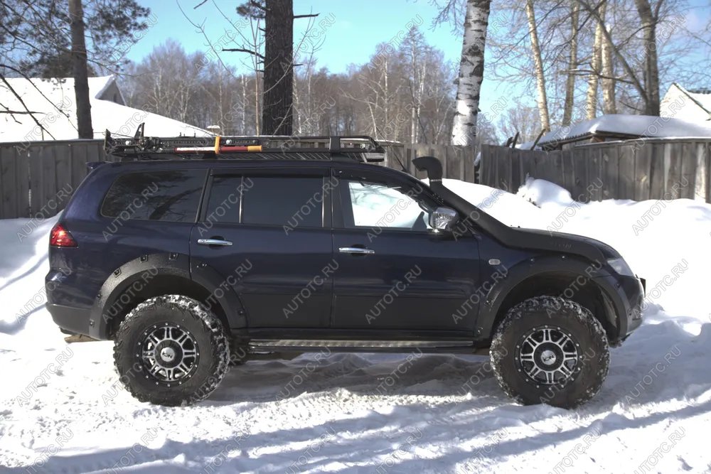 27 549 р. Расширители колесных арок (вынос 60 мм) Русская Артель  Mitsubishi Pajero Sport  PB (2008-2013) дорестайлинг (шагрень)  с доставкой в г. Кемерово