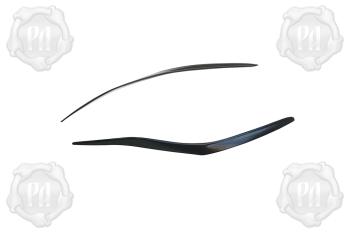 Накладки на передние фары (реснички) Русская Артель Subaru Legacy  BM/B14 (2009-2013) дорестайлинг седан (глянец под покраску)
