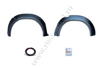 27 549 р. Расширители колесных арок (вынос 25 мм)(Exclusive Black) Русская Артель  Toyota Hilux  AN120 (2017-2020) 1-ый рестайлинг (глянец под покраску)  с доставкой в г. Кемерово. Увеличить фотографию 5