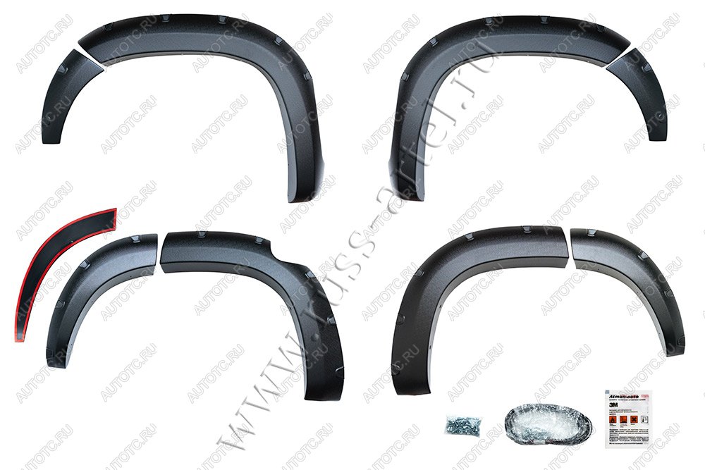 27 549 р. Расширители колесных арок Русская Артель  Toyota Land Cruiser Prado  J150 (2009-2013) дорестайлинг (шагрень)  с доставкой в г. Кемерово