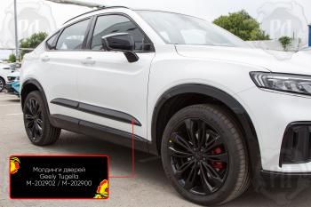 Молдинг двери передний левый Русская Артель Geely Tugella  FY11,HPBA4 (2022-2025) рестайлинг (шагрень)