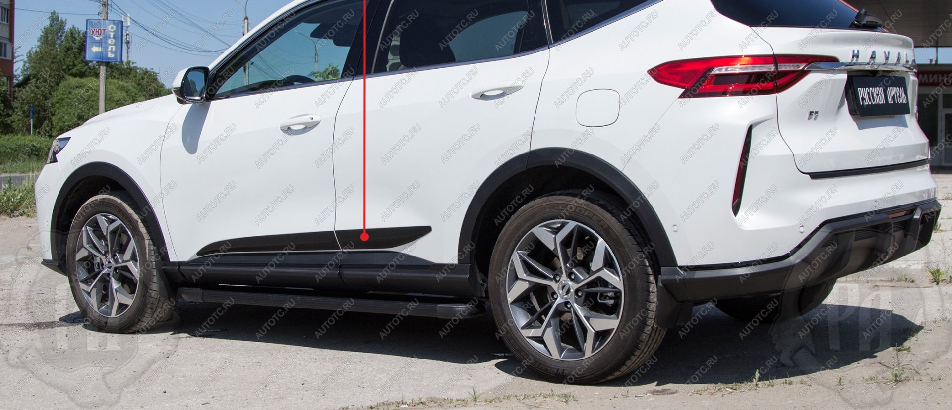 779 р. Молдинг двери задний правый Русская Артель Haval F7x дорестайлинг (2019-2022) (шагрень)  с доставкой в г. Кемерово