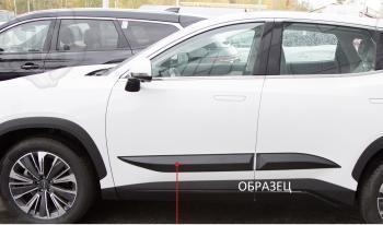  Молдинг на двери задний правый (вариант 2) Русская Артель KIA Rio  4 FB (2020-2025) рестайлинг седан (шагрень)