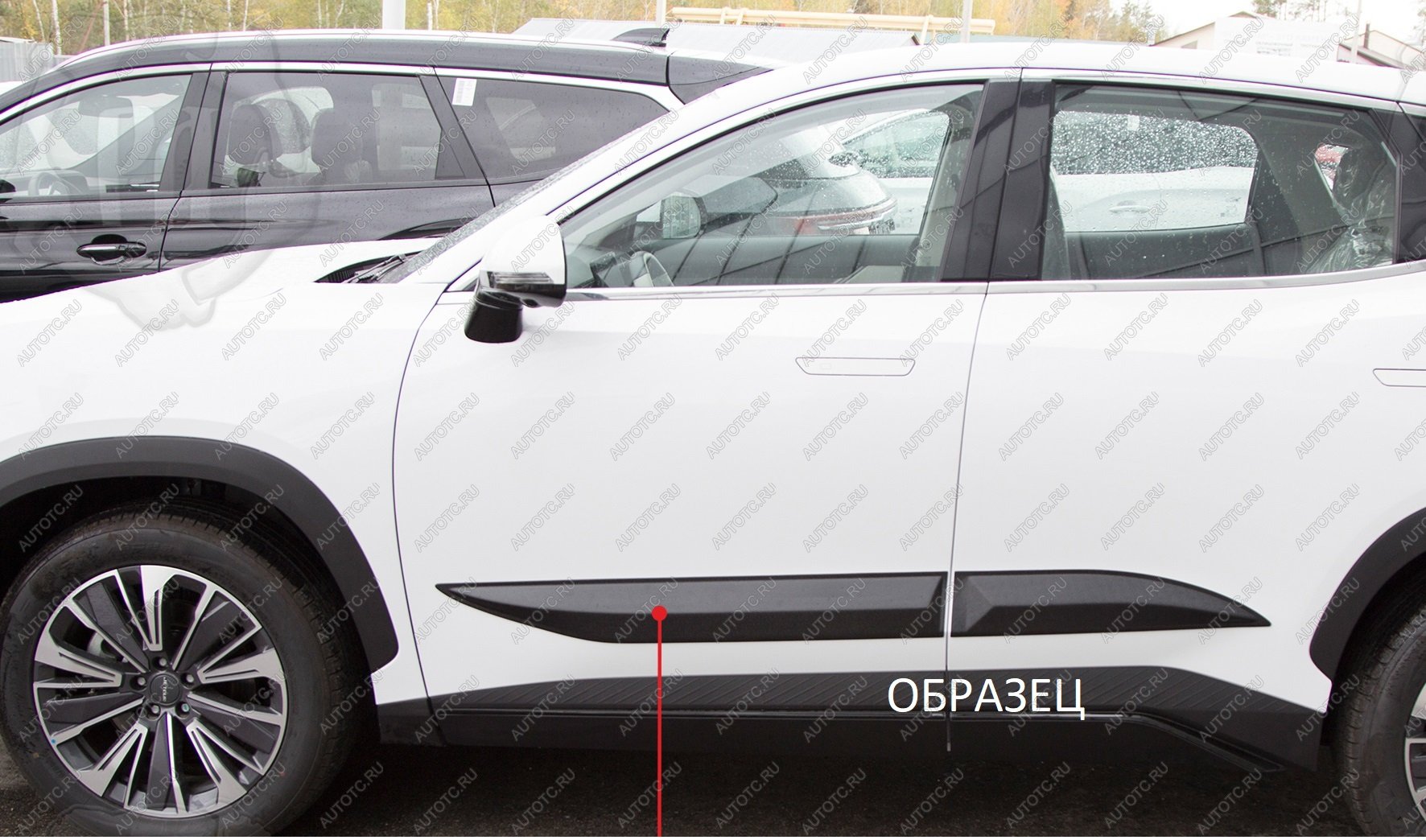989 р. Молдинг двери задний правый Русская Артель KIA Soul PS рестайлинг (2017-2019) (глянец под покраску)  с доставкой в г. Кемерово