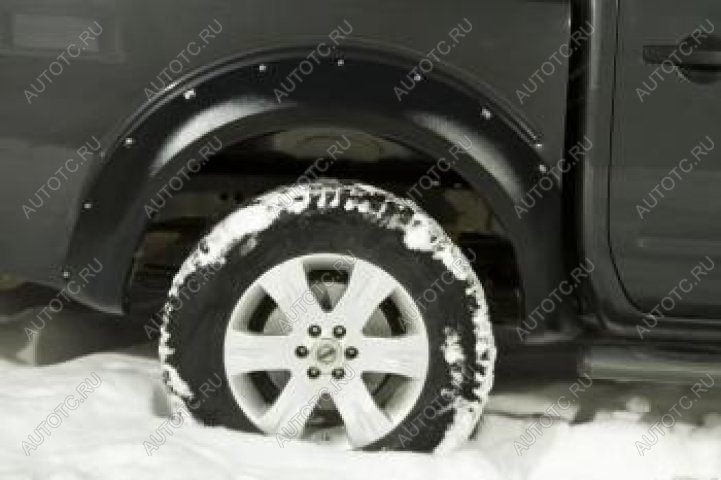 5 399 р. Расширители колесных арок (задний правый) Русская Артель   Nissan Navara  2 D40 (2004-2010) дорестайлинг (глянец под покраску)  с доставкой в г. Кемерово