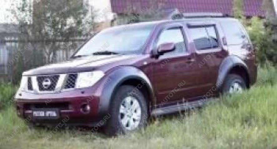 5 399 р. Расширители колесных арок (передний левый) Русская Артель  Nissan Pathfinder R51 рестайлинг (2009-2014) (шагрень)  с доставкой в г. Кемерово