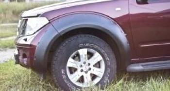 Расширители колесных арок (передний правый) Русская Артель Nissan Pathfinder  R51 (2004-2007) дорестайлинг (шагрень)