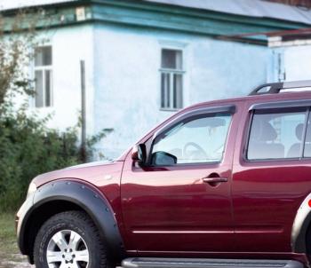 Расширители колесных арок (передний левый) Русская Артель  Nissan Pathfinder  R51 (2004-2007) дорестайлинг (глянец под покраской)