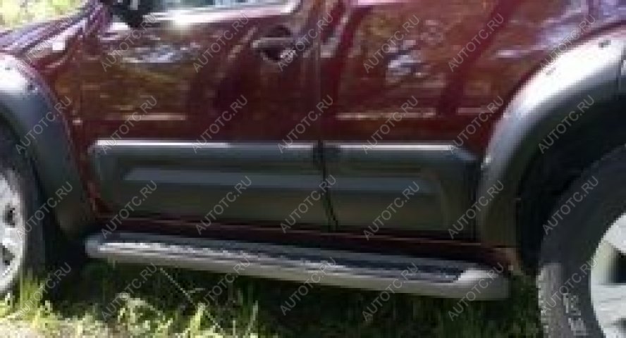 1 279 р. Молдинг двери задний левый широкий Русская Артель Nissan Pathfinder R51 рестайлинг (2009-2014) (глянец под покраску)  с доставкой в г. Кемерово