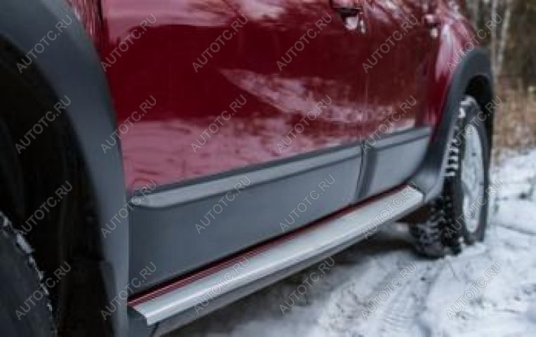 1 979 р. Молдинг двери передний правый Русская Артель Renault Duster HS дорестайлинг (2010-2015) (шагрень)  с доставкой в г. Кемерово