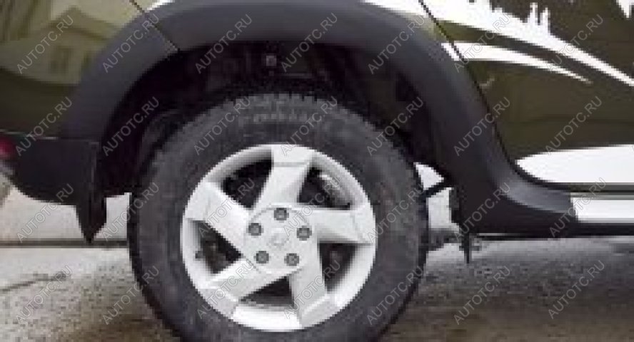 2 429 р. Расширители колесных арок (задний левый) Русская Артель  Renault Duster  HS (2015-2021) рестайлинг (шагрень)  с доставкой в г. Кемерово