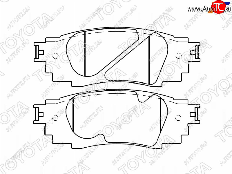 8 199 р. Колодки тормозные задние RH-LH SAT Toyota Camry XV70 дорестайлинг (2017-2021)  с доставкой в г. Кемерово