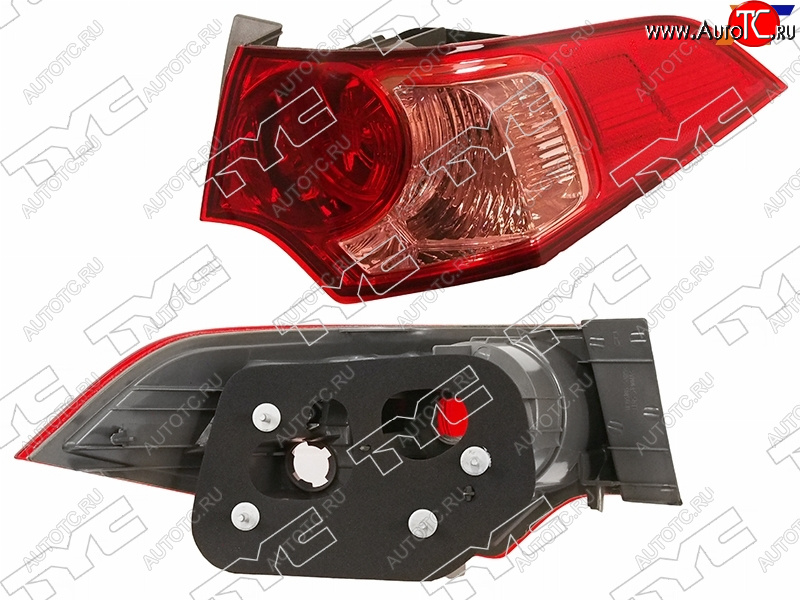 8 299 р. Фонарь задний правый (внешний) TYC  Honda Accord  8 CU (2011-2013) седан рестайлинг (розовый)  с доставкой в г. Кемерово