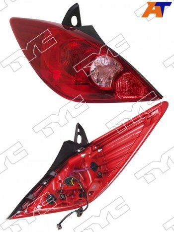 Фонарь задний левый (внешний, c ПТФ) TYC Nissan Tiida ( 1 хэтчбэк,  1 хэтчбек) (2004-2014) C11 дорестайлинг, Япония, C11 дорестайлинг, C11 рестайлинг, Япония, C11 рестайлинг