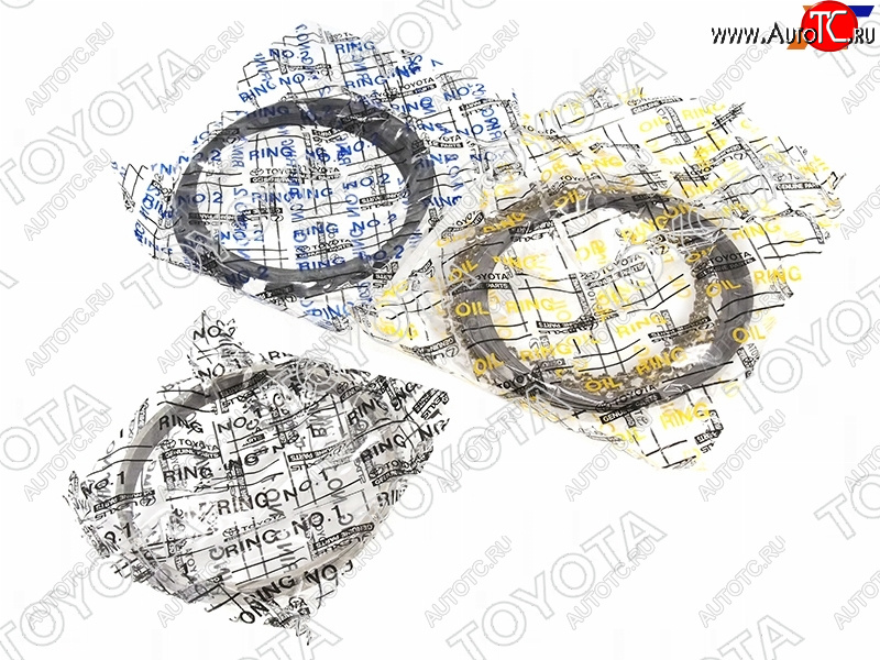36 649 р. Кольца поршневые (ремонтные) TOYOTA LAND CRUISER 200 07- 2UZ (+0,5) TOYOTA 13013-50162  с доставкой в г. Кемерово