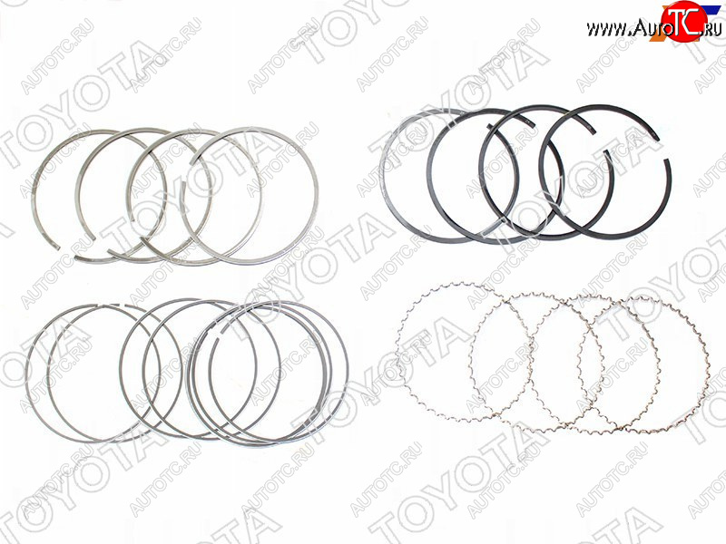 12 849 р. Кольца поршневые TOYOTA COROLLA,RAV4 1ZZFE 00- TOYOTA 13011-22150  с доставкой в г. Кемерово