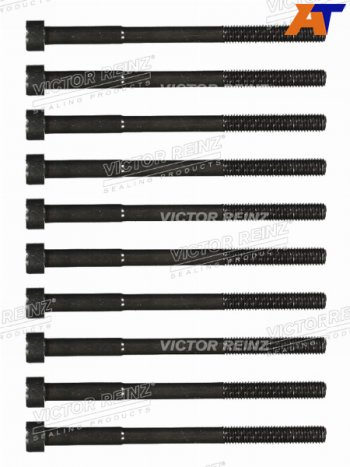 2 499 р. Комплект болтов ГБЦ TOYOTA 1-4ZZFE (10 штук) VICTOR REINZ 14-55035-01  с доставкой в г. Кемерово. Увеличить фотографию 1