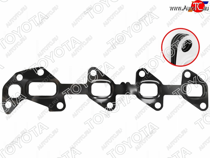3 499 р. Прокладка выпускного коллектора 1VDFTV RH LAND CRUISER J7#J20#LEXUS LX450D 15- TOYOTA 17173-51020  с доставкой в г. Кемерово