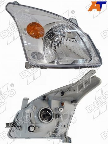 Фара Toyota Land Cruiser Prado (J120) 02-09 (Справа Галоген под электрокорректор) DEPO 212-11D7R-LD-EM