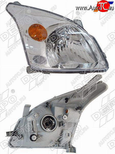 12 499 р. Фара Toyota Land Cruiser Prado (J120) 02-09 (Справа Галоген под электрокорректор) DEPO 212-11D7R-LD-EM  с доставкой в г. Кемерово