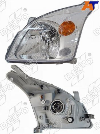 Фара Toyota Land Cruiser Prado (J120) 02-09 (Слева Галоген под электрокорректор) DEPO 212-11D7L-LD-EM