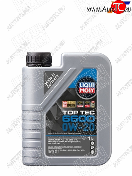 2 379 р. Масло моторное LIQUI MOLY Top Tec 6600 0W-20 SPC5C6 GF-6A 1л LIQUI MOLY 21410  с доставкой в г. Кемерово