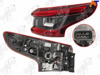 Фонарь задний Nissan Qashqai 17-22 (Справа LED) DEPO 215-19AJR-UE