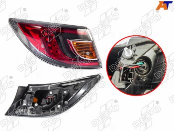 Фонарь задний Mazda 6 07-10  Atenza 07-09 (Слева 5D HBK4D SED) DEPO 216-1973L-UE