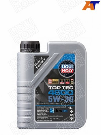 1 939 р. Масло моторное LIQUI MOLY Top Tec 4600 5W-30 SNC2C3 1л                                             LIQUI MOLY 2315  с доставкой в г. Кемерово. Увеличить фотографию 1